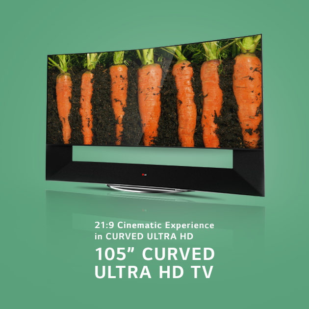 อัตราส่วน 21 ต่อ 9 ใน LG Curved Ultra HD TV