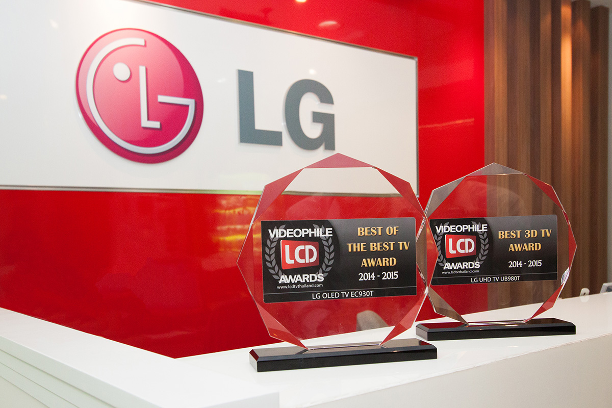 LG คว้า 2 รางวัลจาก VIDEOPHILE LCDTVTHAILAND AWARDS 2014-2015
